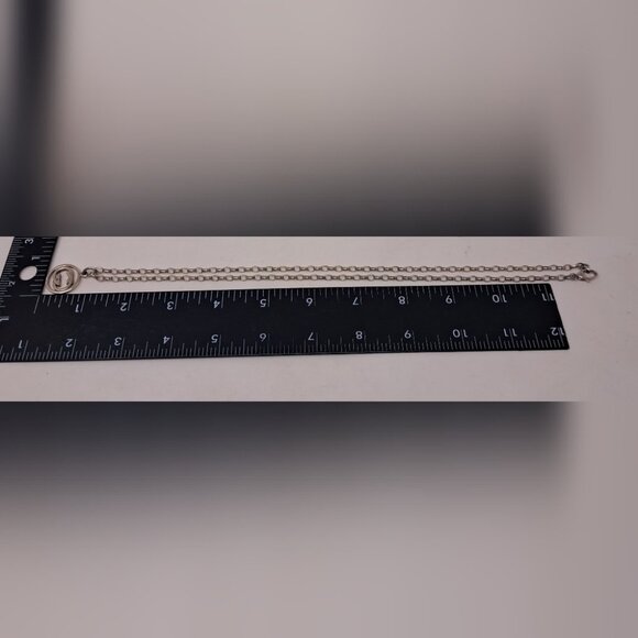 Gucci Women's Interlocking GG Logo Chain Necklace Sterling Silver AG 925 11" - Picture 15 of 16